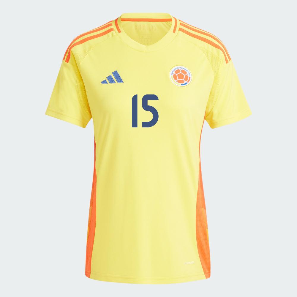 Women's 2024 Colombia MATHEUS 15 Home Replica Jersey