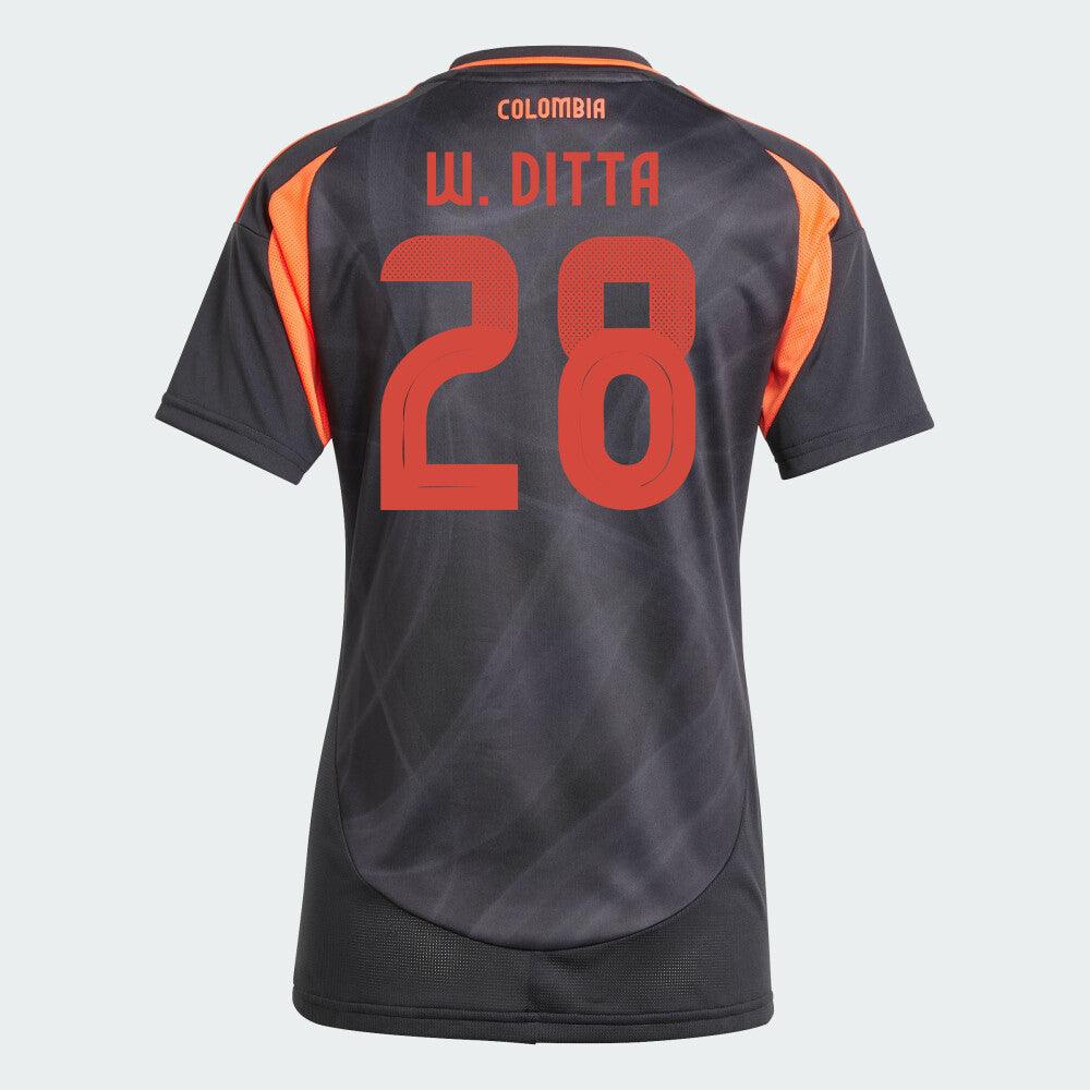 Women's 2024 Colombia W. DITTA 28 Away Replica Jersey