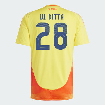 Youth 2024 Colombia W. DITTA 28 Home Replica Jersey