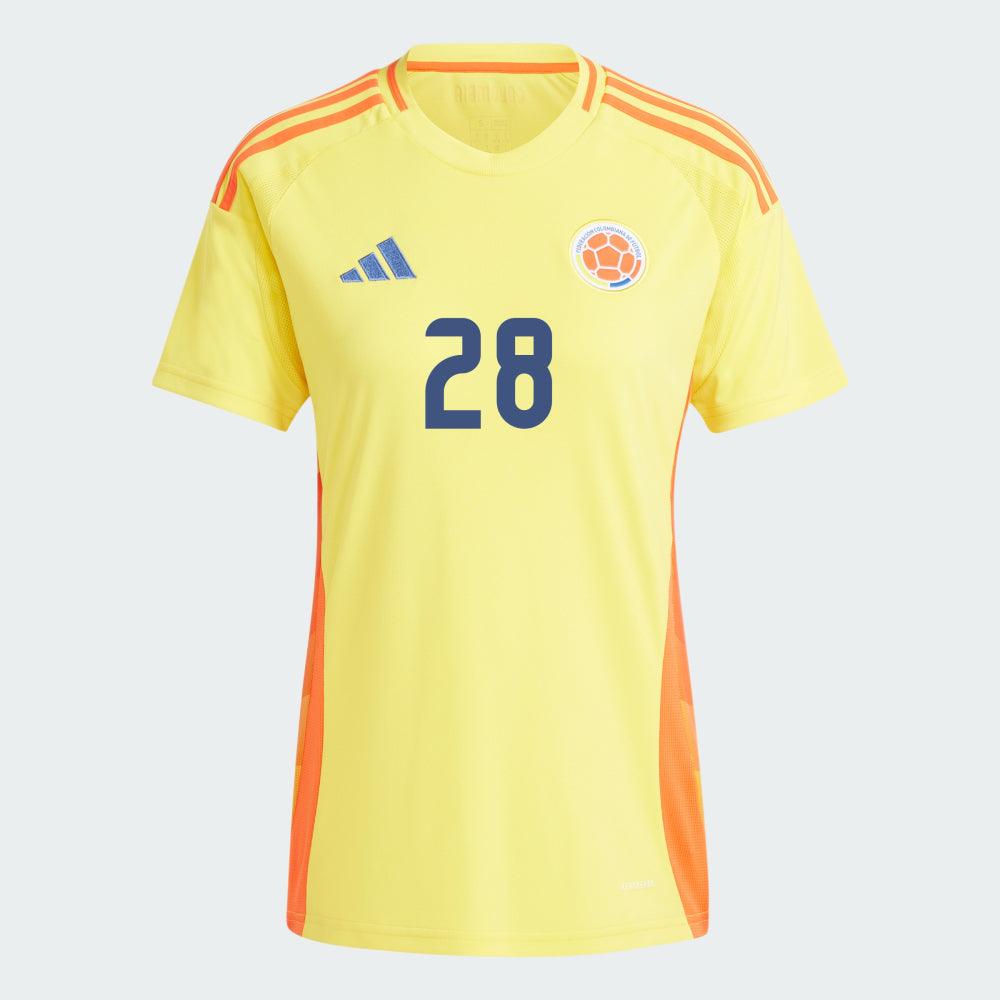 Women's 2024 Colombia W. DITTA 28 Home Replica Jersey