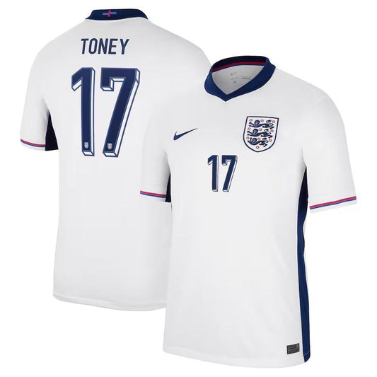 Youth 2024 England Toney 17 Home Replica Jersey