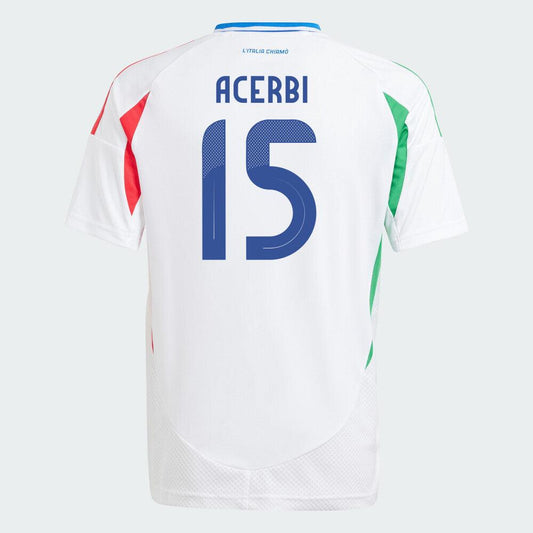 Youth 2024 Italy ACERBI 15 Away Replica Jersey