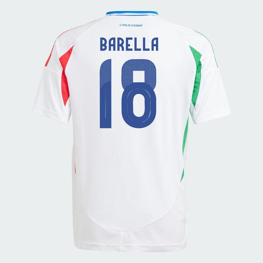 Youth 2024 Italy BARELLA 18 Away Replica Jersey