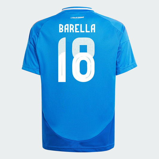 Youth 2024 Italy BARELLA 18 Home Replica Jersey