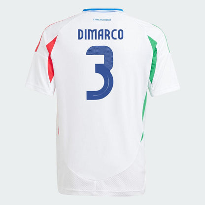 Youth 2024 Italy DIMARCO 3 Away Replica Jersey