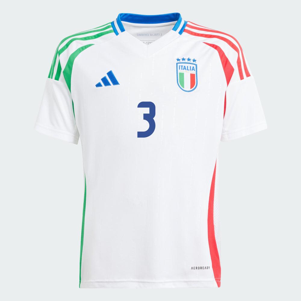 Youth 2024 Italy DIMARCO 3 Away Replica Jersey