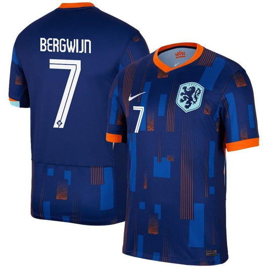 Youth 2024 Netherlands Bergwijn 7 Away Replica Jersey