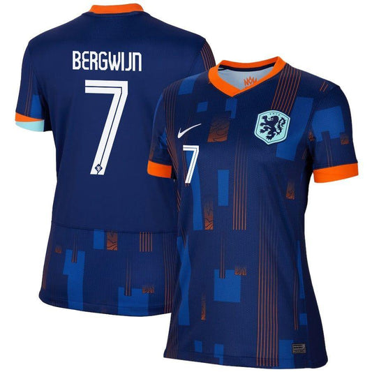 Women's 2024 Netherlands Bergwijn 7 Away Replica Jersey