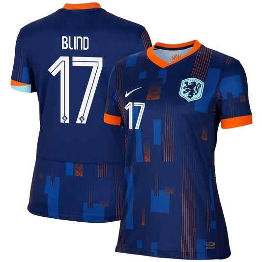 Women's 2024 Netherlands Blind 17 Away Replica Jersey