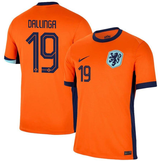 Youth 2024 Netherlands Dallinga 19 Home Replica Jersey