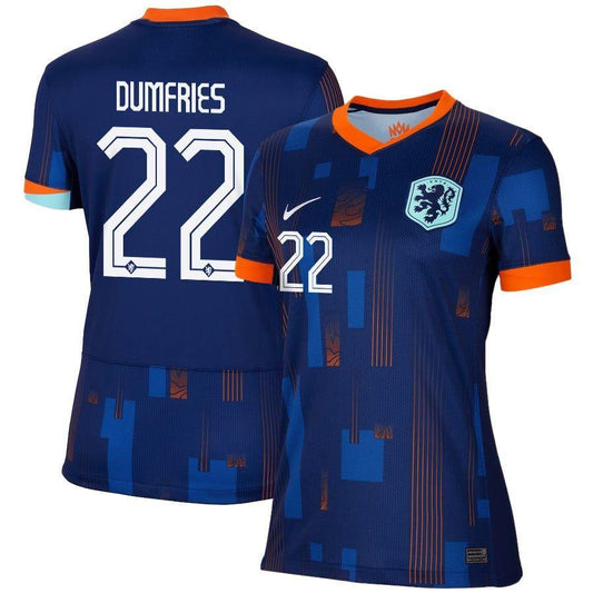 Women's 2024 Netherlands Dumfries 22 Away Replica Jersey