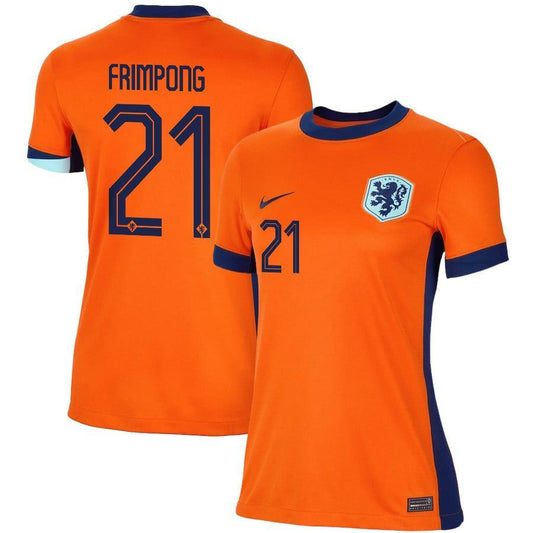 Women's 2024 Netherlands Frimpong 21 Home Replica Jersey