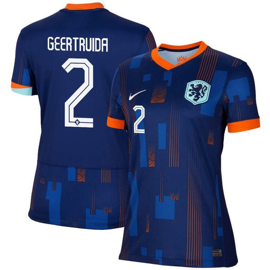 Women's 2024 Netherlands Geertruida 2 Away Replica Jersey