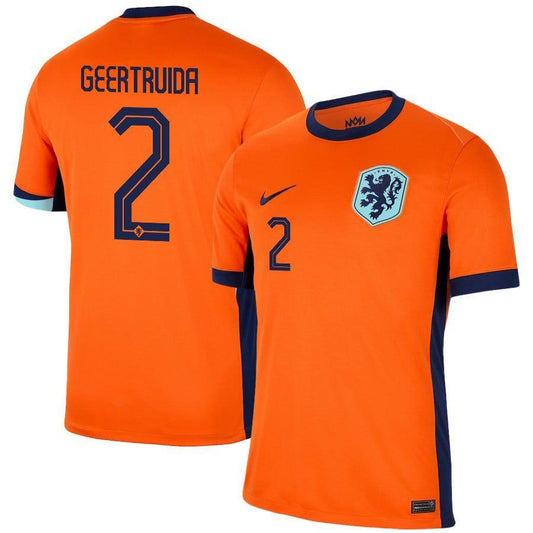 Youth 2024 Netherlands Geertruida 2 Home Replica Jersey