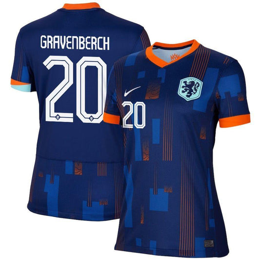 Women's 2024 Netherlands Gravenberch 20 Away Replica Jersey