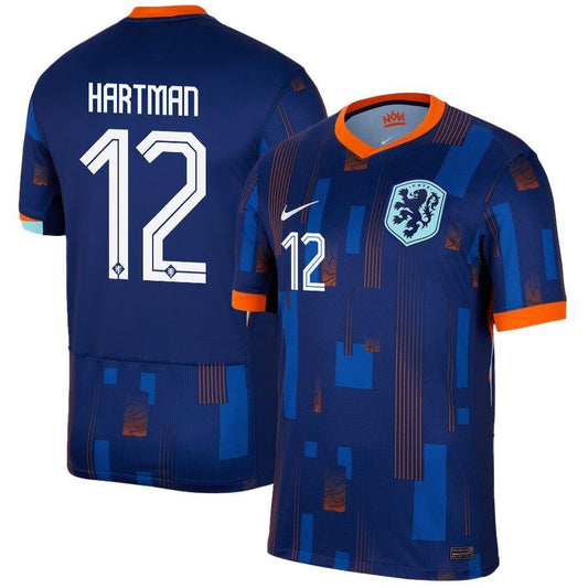 Youth 2024 Netherlands Hartman 12 Away Replica Jersey