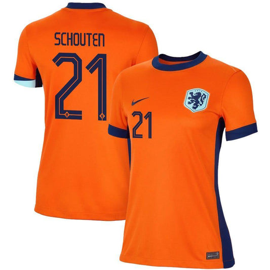 Women's 2024 Netherlands Schouten 21 Home Replica Jersey