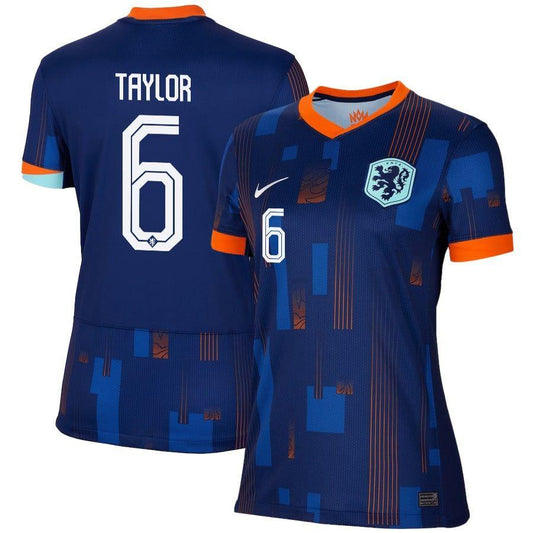 Women's 2024 Netherlands Taylor 6 Away Replica Jersey