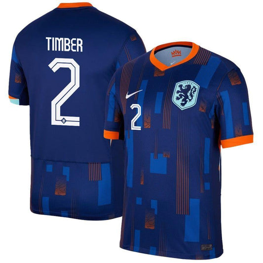 Youth 2024 Netherlands Timber 2 Away Replica Jersey