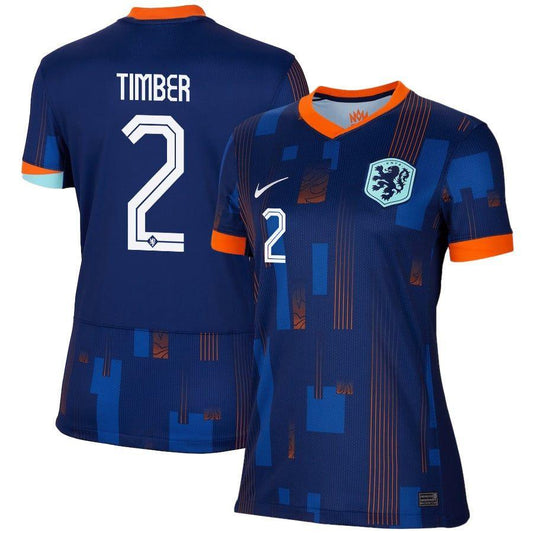 Women's 2024 Netherlands Timber 2 Away Replica Jersey