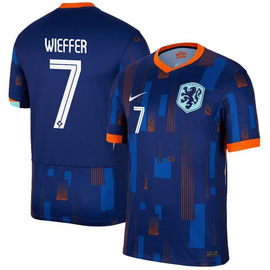 Youth 2024 Netherlands Wieffer 7 Away Replica Jersey