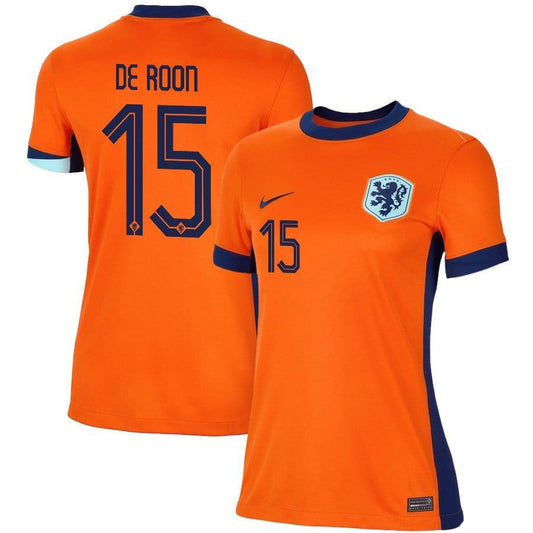 Women's 2024 Netherlands de Roon 15 Home Replica Jersey