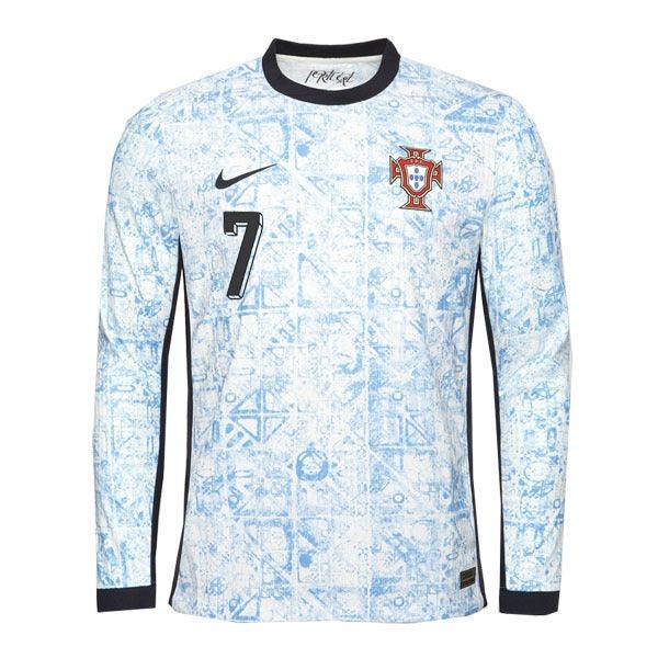 2024 Portugal Away Ronaldo 7 Long Sleeve Authentic Jersey