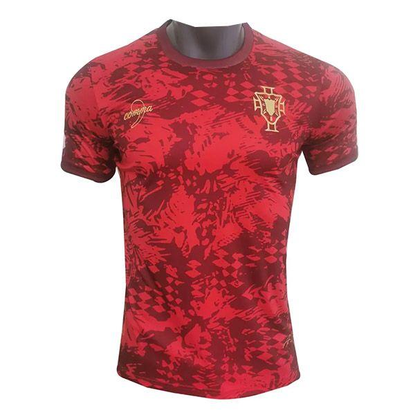 2024 Portugal Pre-Match Training Red Replica Jersey - Personalized