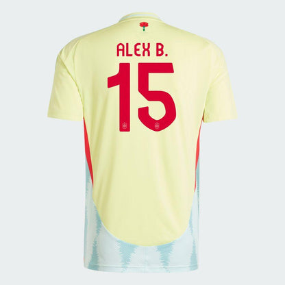 2024 Spain ALEX B. 15 Away Replica Jersey