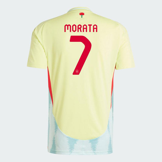 Youth 2024 Spain MORATA 7 Away Replica Jersey