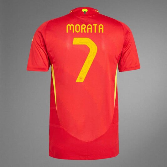 2024 Spain MORATA 7 Home Authentic Jersey