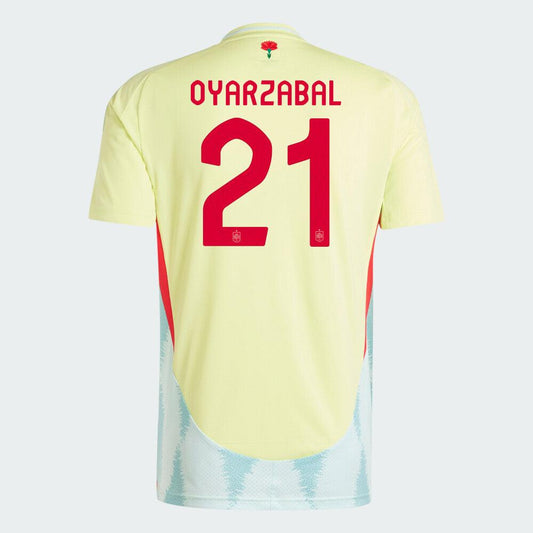 2024 Spain OYARZABAL 21 Away Replica Jersey