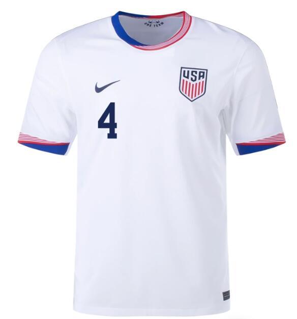 2024 United States ADAMS 4 Home Authentic Jersey