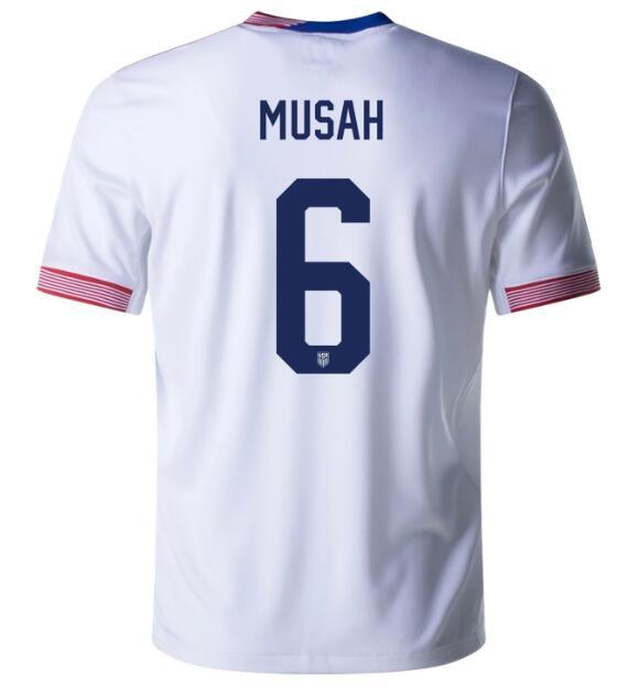 Youth 2024 United States MUSAH 6 Home Replica Jersey