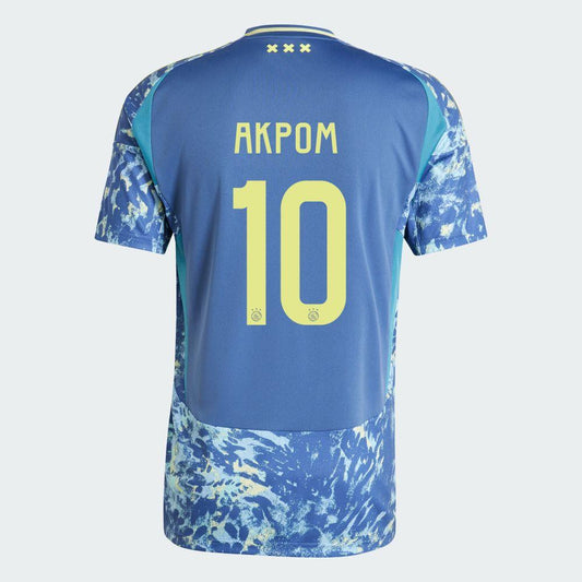 Youth 2024-25 Ajax AKPOM 10 Away Replica Jersey