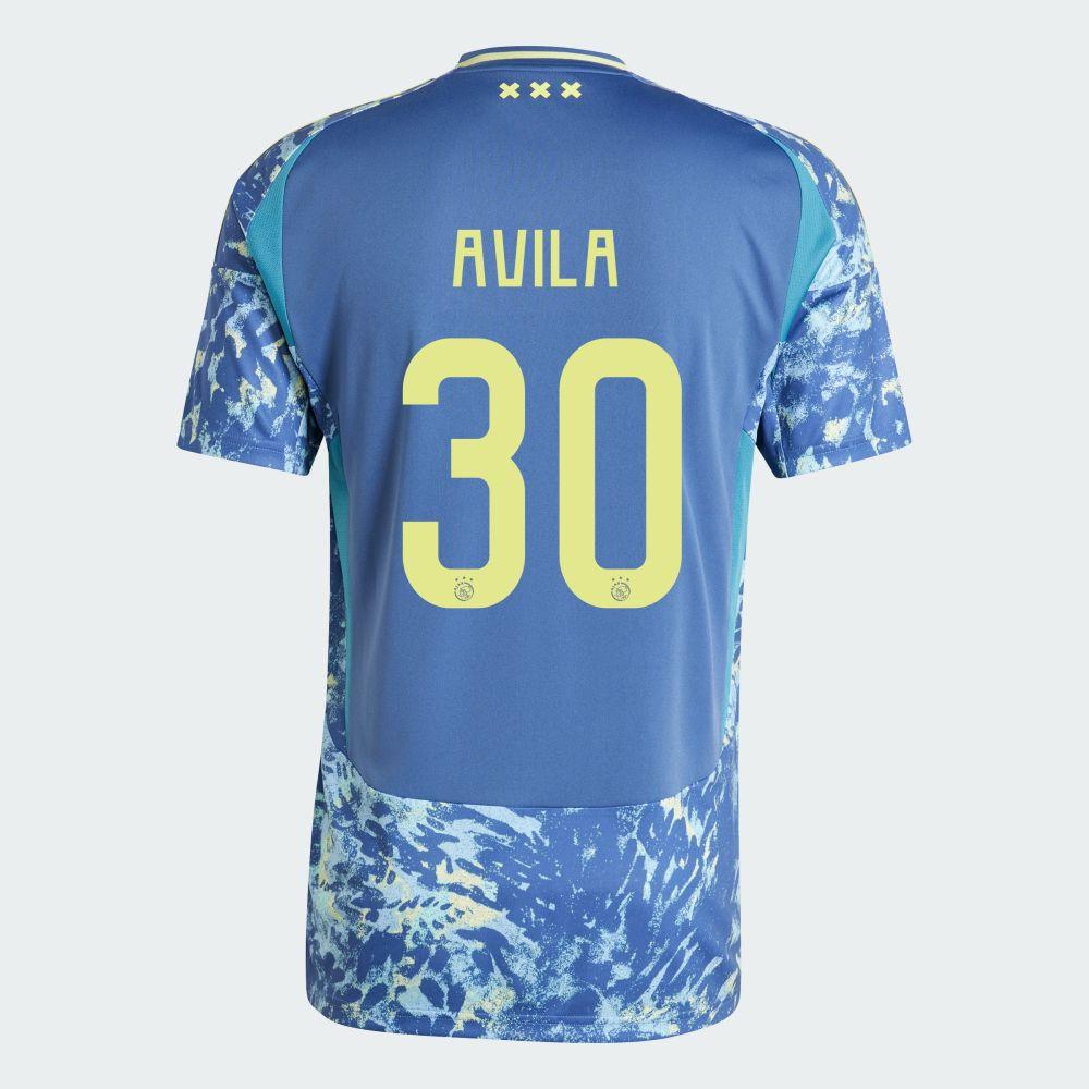 Youth 2024-25 Ajax AVILA 30 Away Replica Jersey