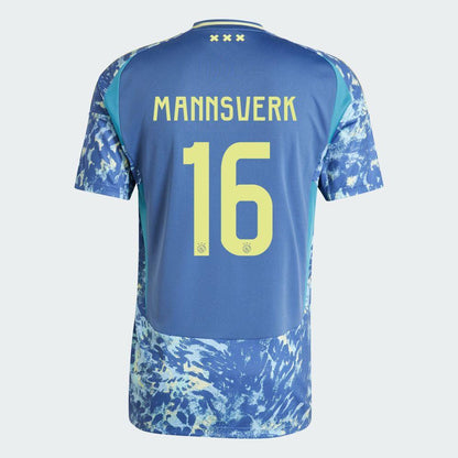 Youth 2024-25 Ajax MANNSVERK 16 Away Replica Jersey