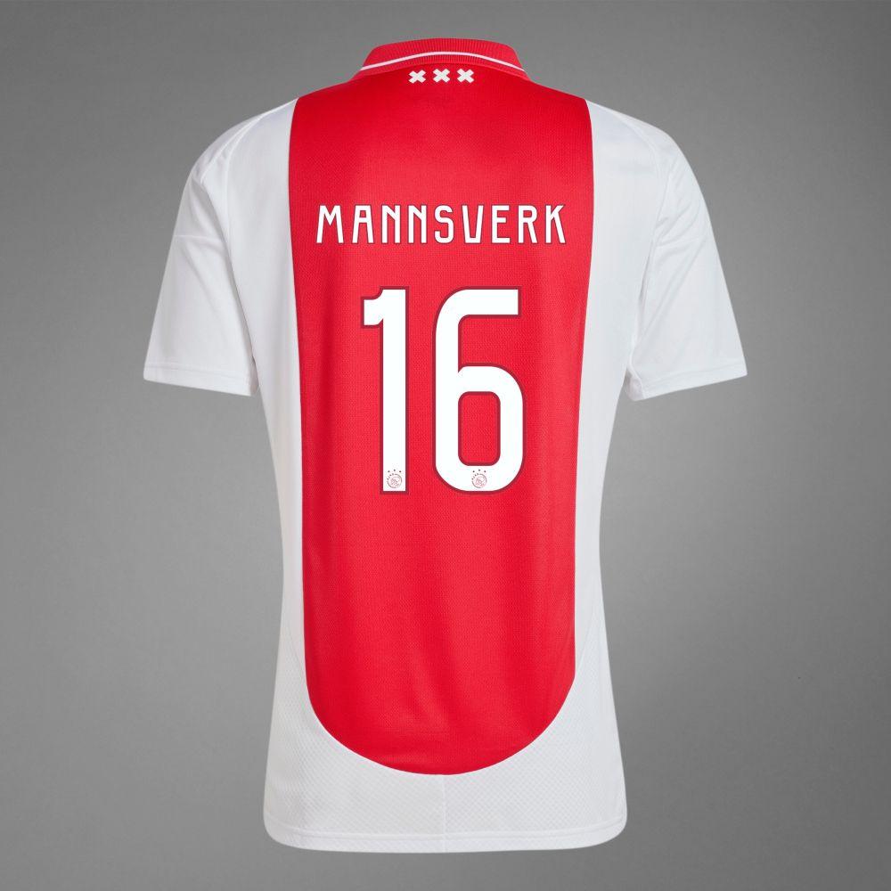 Youth 2024-25 Ajax MANNSVERK 16 Home Replica Jersey