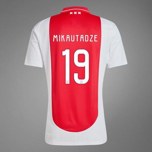 Youth 2024-25 Ajax MIKAUTADZE 19 Home Replica Jersey