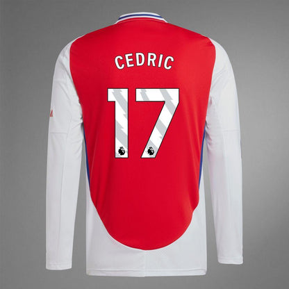 2024-25 Arsenal Home CEDRIC 17 Long Sleeve Replica Jersey