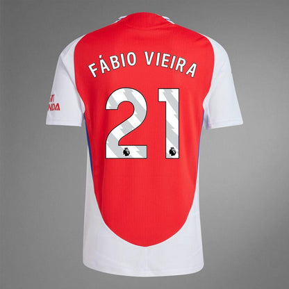 2024-25 Arsenal Home FABIO VIEIRA 21 Soccer Authentic Jersey