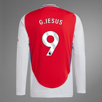 2024-25 Arsenal Home G.JESUS 9 Long Sleeve Replica Jersey