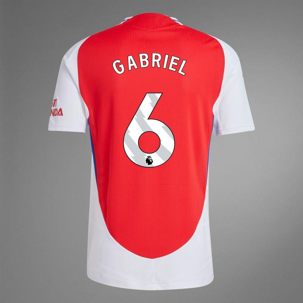 2024-25 Arsenal Home GABRIEL 6 Soccer Authentic Jersey