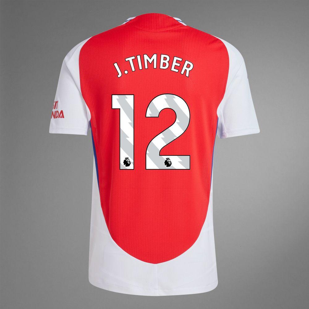 2024-25 Arsenal Home J.TIMBER 12 Soccer Authentic Jersey