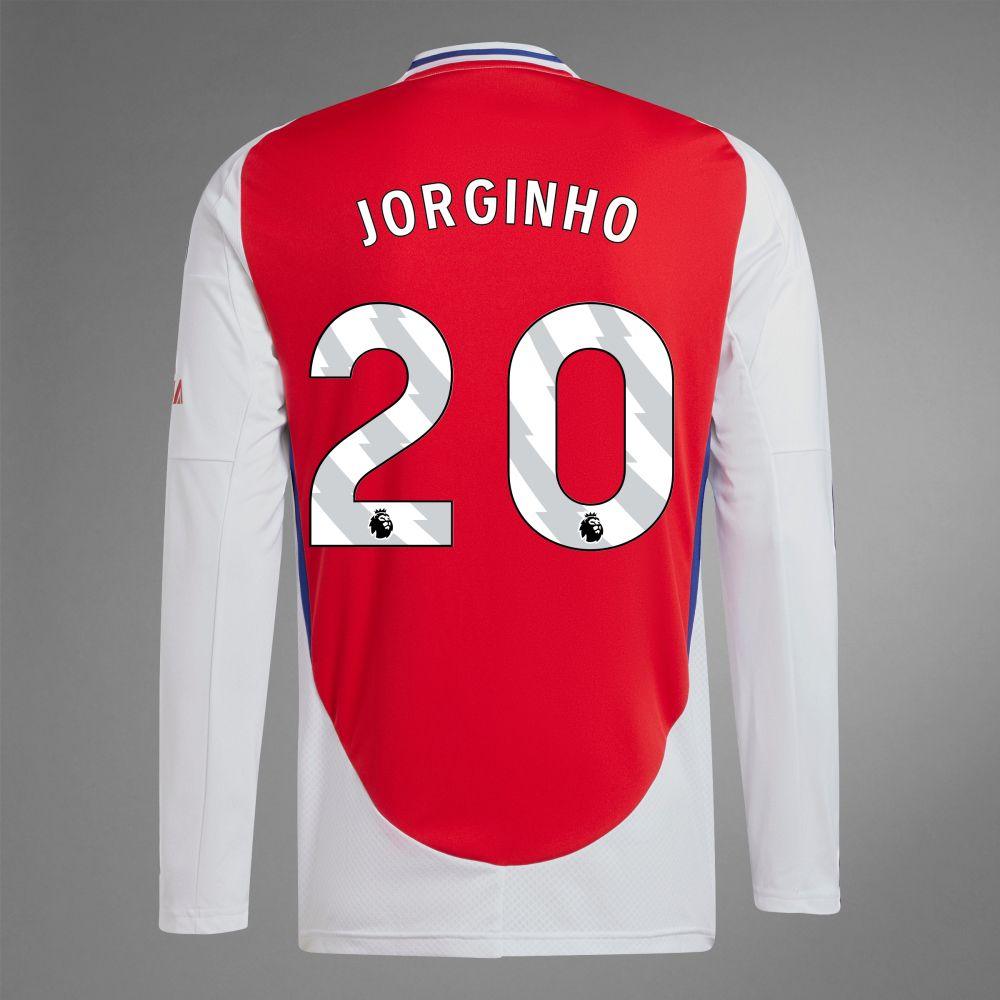 2024-25 Arsenal Home JORGINHO 20 Long Sleeve Replica Jersey