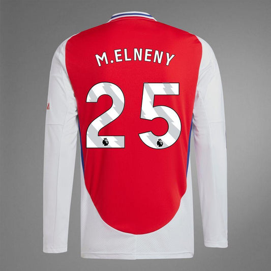 2024-25 Arsenal Home M.ELNENY 25 Long Sleeve Replica Jersey