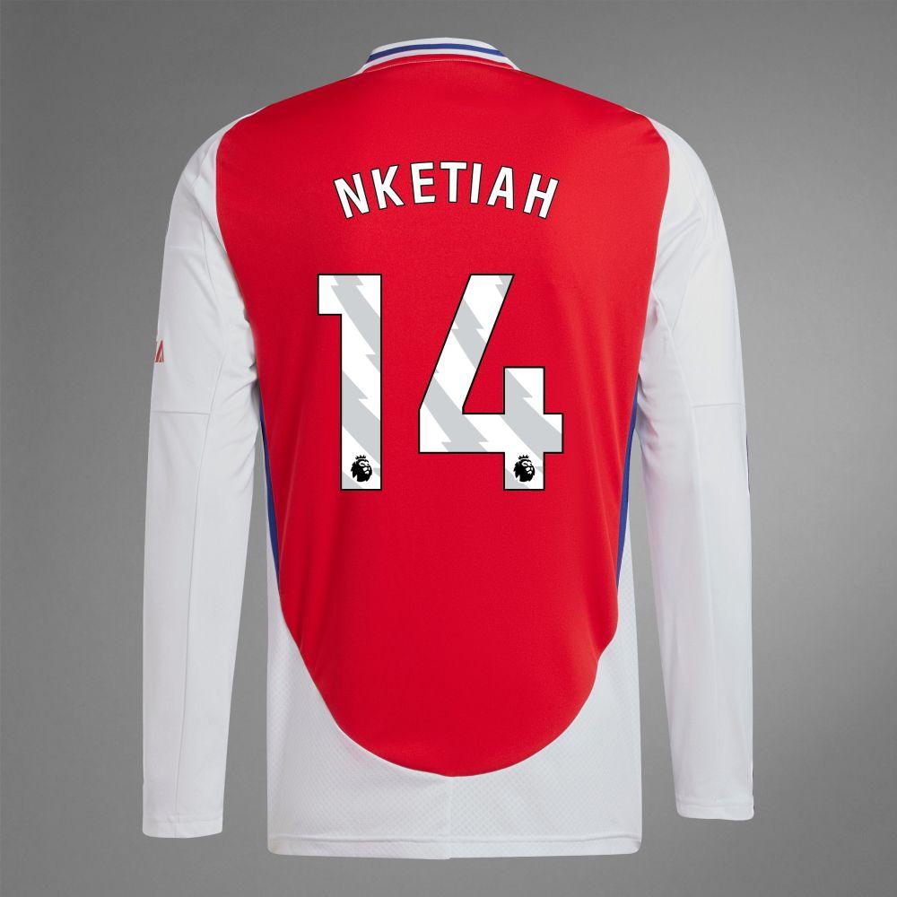 2024-25 Arsenal Home NKETIAH 14 Long Sleeve Replica Jersey