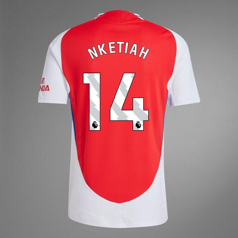 2024-25 Arsenal Home NKETIAH 14 Soccer Authentic Jersey