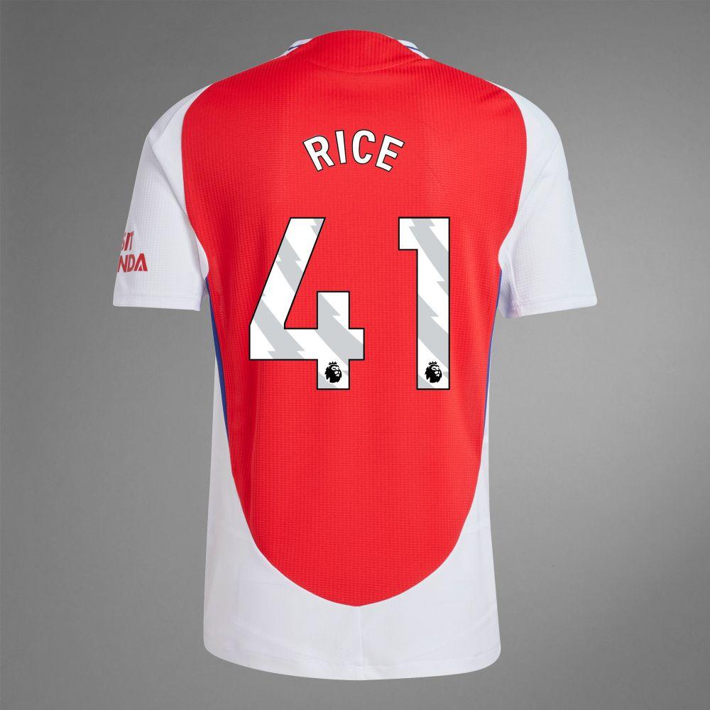 2024-25 Arsenal Home RICE 41 Soccer Authentic Jersey