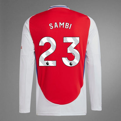 2024-25 Arsenal Home SAMBI 23 Long Sleeve Replica Jersey